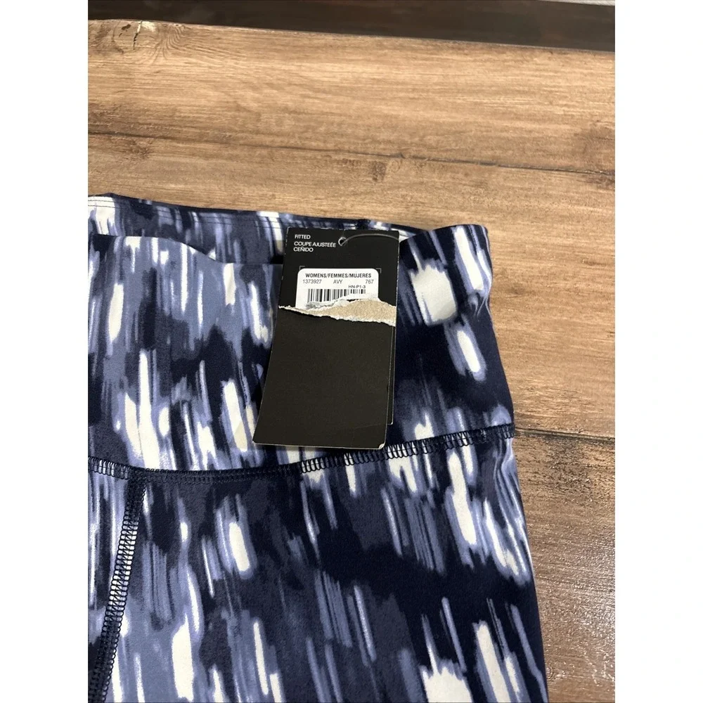 Under Armour‎ Womens Motion High Rise Ankle Leggings Blue Print Sz Small NWT
